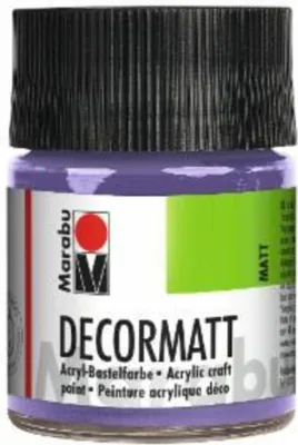 Produktbild von Decormatt Acryl - Lavendel 007 50 ml. Packung mit 6 Stück