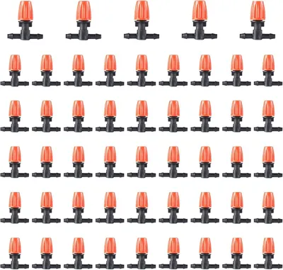 50 Micro-Drip-Sprühköpfe, einstellbare Nebeldüsen, Tropfbewässerung