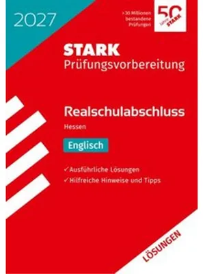 Obrázok produktu pre STARK Lösungen zu Englisch - Realschulabschluss 2027 Hessen - Prüfungsvorbereitung