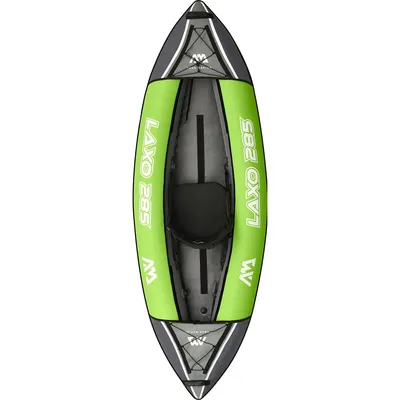 Produktbild von AM AQUA MARINA Kajak aufblasbar im Set LAXO-285  9‘4“ 1 Person Paddelboot Kanu mit Paddel, Pumpe, Tasche 285 x 95 cm Grün/Schwarz