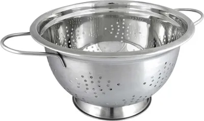 Image de Kinghoff passoire profonde en acier 24 cm avec poignées KH1237