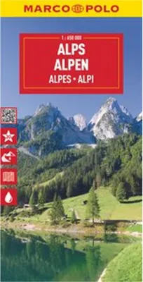 Produktbild von MARCO POLO Reisekarte Alpen 1:650.000