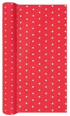 Produktbild von Home Fashion Tischläufer Airlaid Mini Dots rot 490x40cm