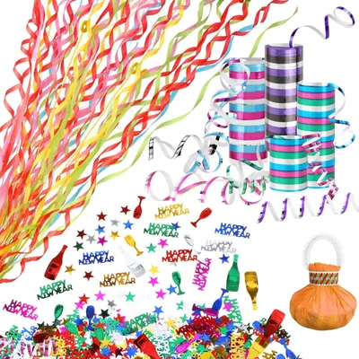 Silvester-Tafeldeko 2025 – 40 Glitzer-Girlanden & Konfetti