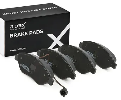 Produktbild von RIDEX 402B0310 Bremsbeläge Satz Vorne für ALFA ROMEO 147 (937) für FIAT BRAVO II (198) STILO (192) für LANCIA DELTA III (844)