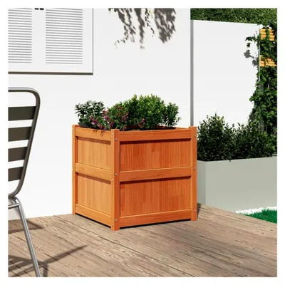 Produktbild von Pflanzkübel Wachsbraun 60x60x60 cm aus Kiefernholz
