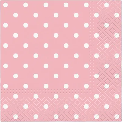 Zdjęcie produktu dla Bibuła PAW Pink Dots, 25 cm x 25 cm, 20 sztuk