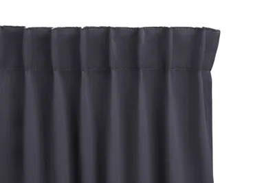 Produktbild von LIFA LIVING 1x Blickdichter Vorhang mit Haken in Grau, 250 x 300 cm Verdunkelungsvorhang, Vorhang für Schlafzimmer, Wohnzimmer