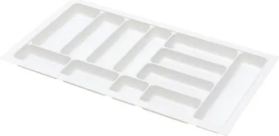 Obrázek produktu pro Zásobník na příbory do zásuvky 90 cm plastový dopravní bílý 800 - 840 mm