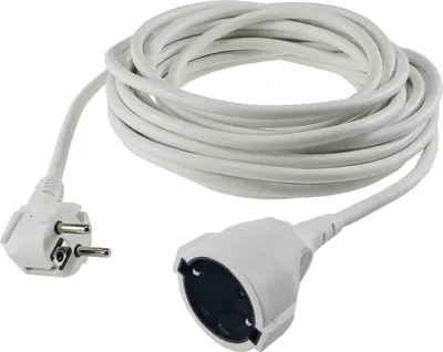 Produktbild von Wentronic Verlängerungskabel (Schukostecker auf Schukobuchse) 10m weiß