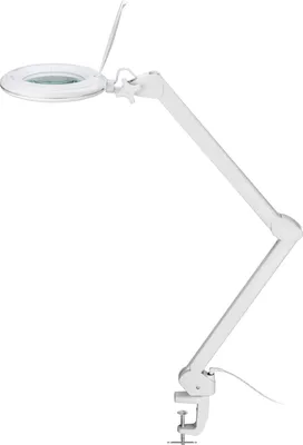 Produktbild von Goobay Klemm Lupenleuchte 10W LED 1.75x Vergrößerung Echtglaslinse weiß