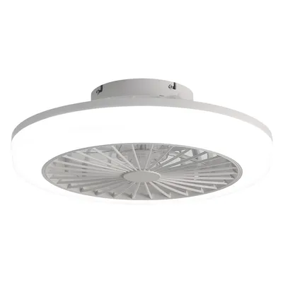 Image de Parrot Uncle Ventilateur de plafond 46 cm avec LED & télécommande, plat & bladeless, design moderne pour chambre, cuisine & salle à manger