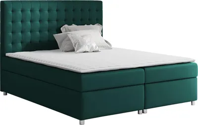 Produktbild von MIRJAN24 Boxspringbett Asti, Ehebett mit zwei Bettkästen für die Bettwäsche, Schlafzimmer (Farbe: Manila 37, Größe: 200 x 200 cm)