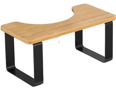 Produktbild von Toilettenhocker, Metall und Holz, Höhe: 18 cm, Länge: 38,5 cm, Tiefe: 21 cm, Gewicht: 1,6 kg
