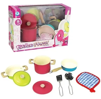 Produktbild von Askato Spielzeug-Topfset aus Metall, 8 Teile