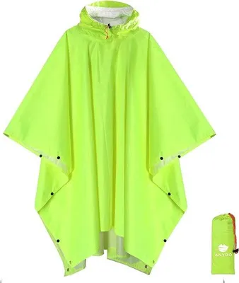 Produktbild von Famanu Regenponcho wasserdicht, atmungsaktiv, multifunktional - Gelb