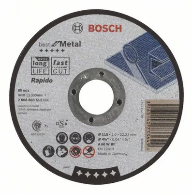 Produktbild von Bosch Trennsch. 115x1,0mm ger. b. f. META