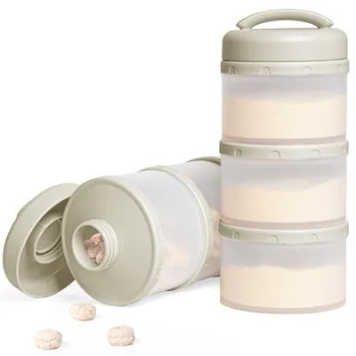 Produktbild von Milchpulver Portionierer 2er Set Termichy Stapelbar Aufbewahrungsbox Baby Warm