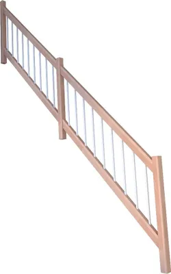 Zdjęcie produktu dla Schody model Lindos 1/4 Spiral buk-drewno-stal nierdzewna biały-lewy