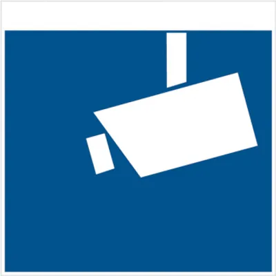 Produktbild von Dreifke® Hinweisschild, Kamerasymbol gem. DIN 33450 | Folie selbstklebend | 1...