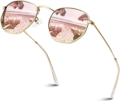 Produktbild von Sunier Sonnenbrille Damen Herren Polarisiert UV400 Schutz Metallrahmen