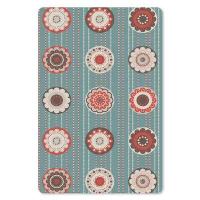 Produktbild von MuchoWow® Mauspad Mousepad Bohème - Blumen - Vintage - Design 18x27 cm - Mousepads - Maus Mat - Pad - Mausunterlage