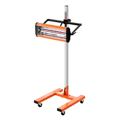 Obrázek produktu pro Infračervená vytvrzovací lampa VEVOR, 1500 W, nastavení času 1-60 min, automatická vytvrzovací lampa s automatickým ohřevem a držákem, 31,8 m² pečicí plochy, ohřívače kabiny pro stříkání, sušička barvy