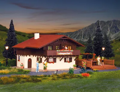 Produktbild von Vollmer 43960 - H0 Almgasthof mit Holzterrasse - Neu