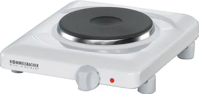Produktbild von Einzelkochplatte THL 1097, langlebige Gussheizplatte, emailliertes Gehäuse, stufenlose Temperaturregelung, Überhitzungsschutz,1 Heizplatte: 145 mm Ø, 1000 Watt