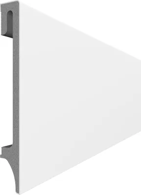 Zdjęcie produktu dla Listwa przypodłogowa VOX 12 cm Nowoczesna wysoka listwa przypodłogowa 2,4 m EVERA – wodoodporna i odporna na uderzenia – łatwy montaż – biała