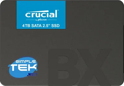 Immagine prodotto di Crucial Bx500 Ssd 4Tb Sata 2,5" Disco Stato Solido Pc Computer Server Nas Dvr