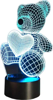 Obrázek produktu pro Apt Zd98J Bear 3D Led Noční Lampa