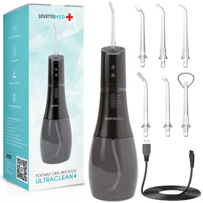 Image de Irrigateur dentaire et buccal sans fil ULTRACLEAN 4 + 6 pièces à main
