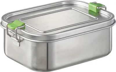 Produktbild von APS Lunchbox "M" aus mattiertem Edelstahl 0,8 Liter