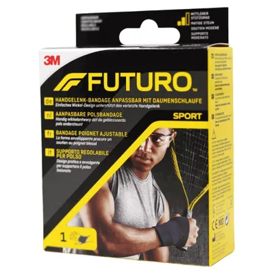 Produktbild von 3M FUTURO SPORT Handgelenk-Bandage zur Entlastung schwacher oder schmerzender Handgelenke, 1 St. Bandage