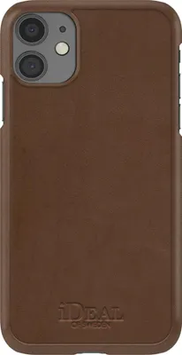 Image de IDEAL OF SWEDEN, étui de protection compatible Qi pour iPhone 11, marron