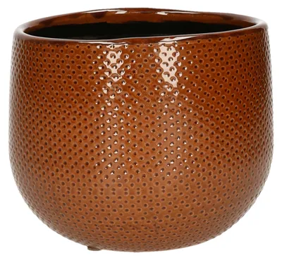 Produktbild von Mica Decorations Blumentopf - ockergelb - Keramik - 16 x 14 cm