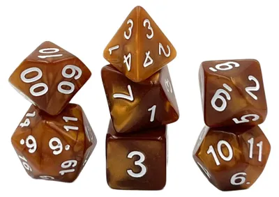 Produktbild von Würfelset Pearl: Copper (7)