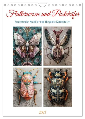 Produktbild von Flatterwesen und Pustekäfer (Wandkalender 2027 DIN A4 hoch), CALVENDO Monatskalender