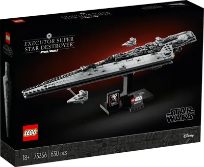 Image de LEGO 75356 Star Wars Superdestroyer Executor, Set du retour du chevalier Jedi pour adultes, vaisseau amiral de Dark Vador avec 2 vaisseaux spatiaux plus petits, cadeau de collection