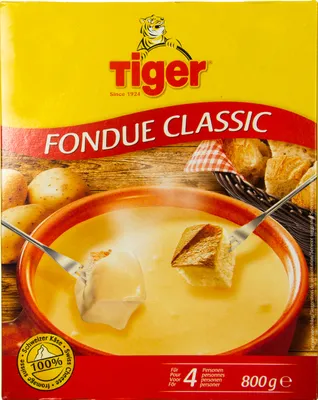 Produktbild von Tiger Classic Fondue Classic 4x 800g Käsefondue aus Schweizer Käse