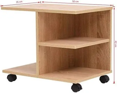 Productafbeelding van Famanu bijzettafel met wielen - Eikenhout