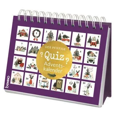 Produktbild von Der pfiffige Quiz-Adventskalender