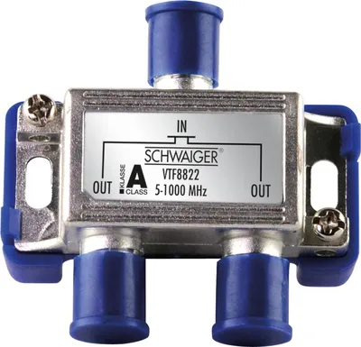 Image de Répartiteur 2 fois pour installations d'antennes et de câbles 4 dB