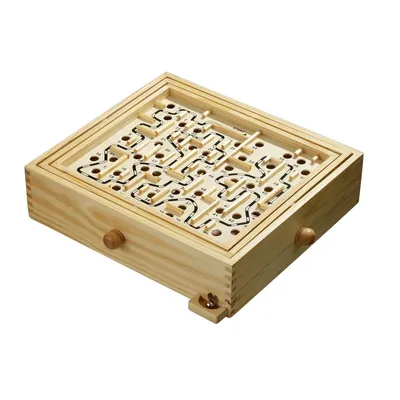 Produktbild von 3199 - Labyrinth, extra groß, Brettspiel aus Holz, 1-2 Spieler, ab 8 Jahren