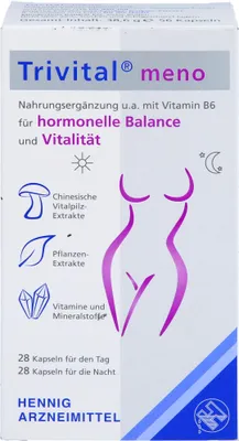 Produktbild von Trivital meno Kapseln für hormonelle Balance und Vitalität, 56 St. Kapseln