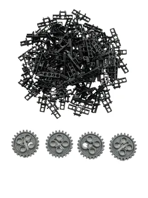 Obrázek produktu pro LEGO® Řetězové články černé a ozubená kola šedá NOVINKA! Množství 54x