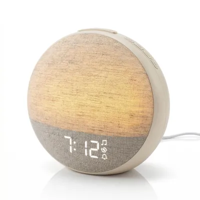 Produktbild von Tageslichtwecker mit Sonnenaufgang-Simulation | Lichtwecker mit 12 Farbwechsel, 7 Wecktönen & 30 Naturgeräuschen | Dimmbares Display, Geschenk