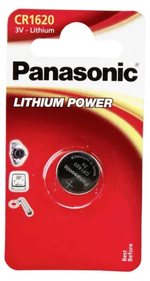 Image de PANASONIC Lithiová baterie (knoflíková) CR-1620EL/1B  3V (Blistr 1ks)