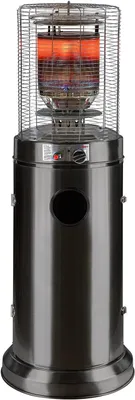 Produktbild von Gas Heizer Terrassenheizstrahler Heizstrahler Heizpilz schwarz 5-10 kW 360°